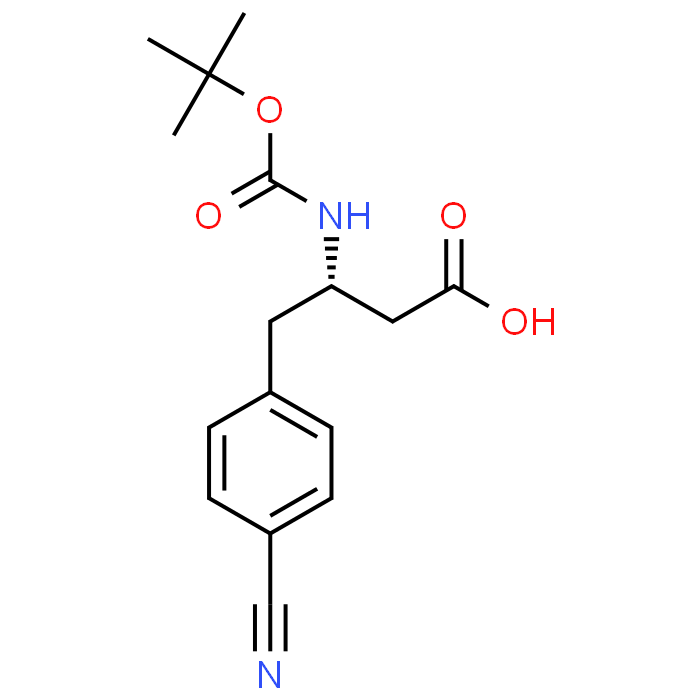 (S)-3-((tert-Butoxycarbonyl)amino)-4-(4-cyanophenyl)butanoic acid
