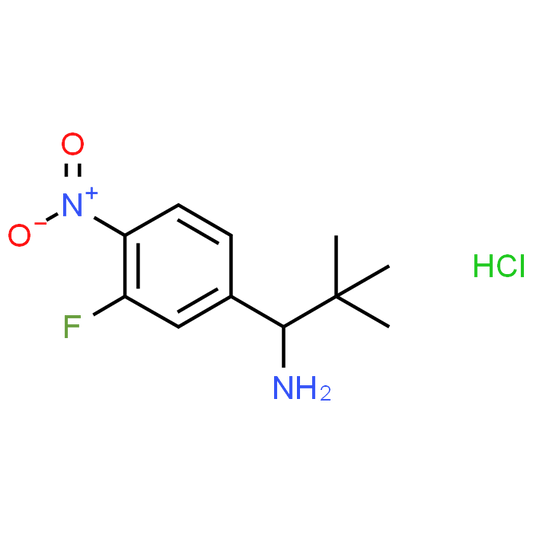 1-(3-Fluoro-4-nitrophenyl)-2,2-dimethylpropan-1-amine hydrochloride