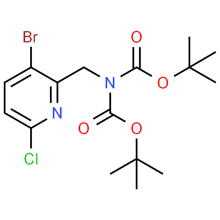 Di-tert-butyl ((3-bromo-6-chloropyridin-2-yl)methyl)iminodicarbonate