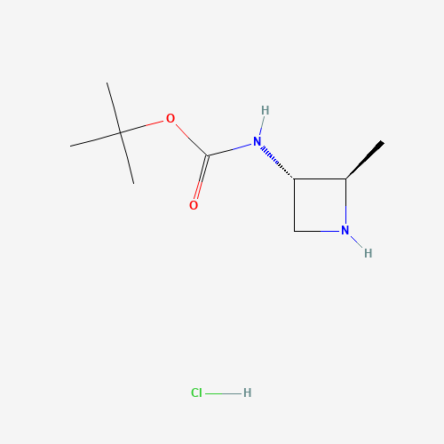 tert-Butyl (trans-2-methylazetidin-3-yl)carbamate hydrochloride