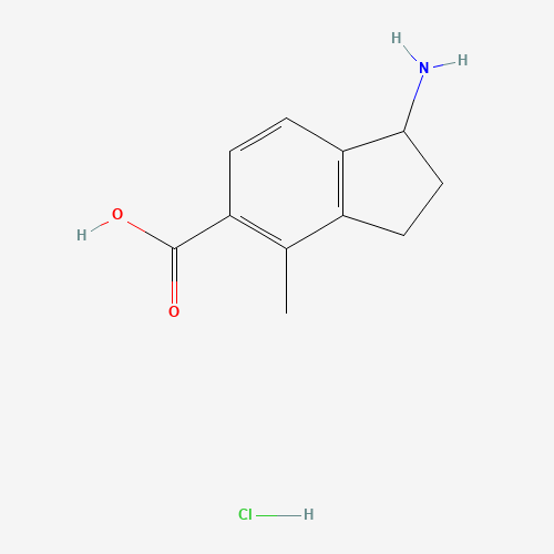 1-Amino-4-methyl-2,3-dihydro-1H-indene-5-carboxylic acid hydrochloride