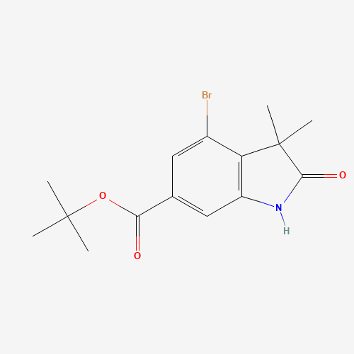 tert-Butyl 4-bromo-3,3-dimethyl-2-oxoindoline-6-carboxylate - Achmem