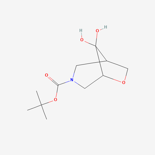 tert-Butyl 8,8-dihydroxy-6-oxa-3-azabicyclo[3.2.1]octane-3-carboxylate
