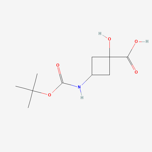 rel-(1s,3s)-3-((tert-Butoxycarbonyl)amino)-1-hydroxycyclobutane-1-carboxylic acid