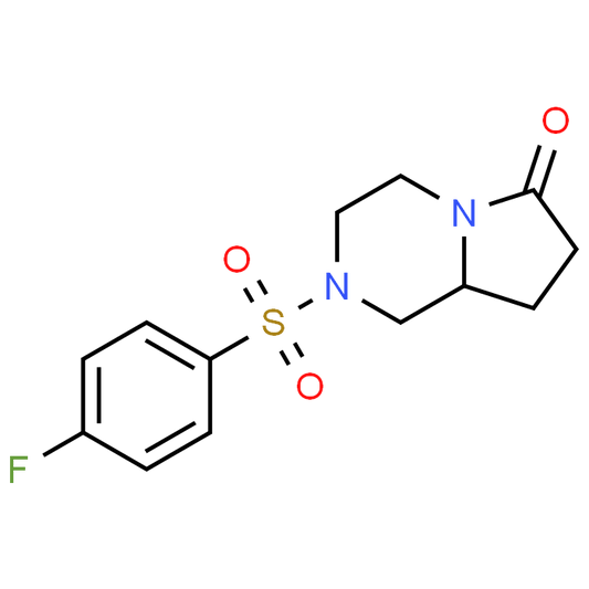 2-((4-Fluorophenyl)sulfonyl)hexahydropyrrolo[1,2-a]pyrazin-6(2H)-one