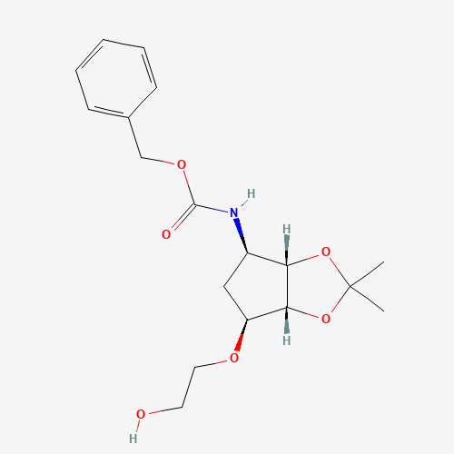 Benzyl ((3aS,4R,6S,6aR)-6-(2-hydroxyethoxy)-2,2-dimethyltetrahydro-3aH-cyclopenta[d][1,3]dioxol-4-yl)carbamate