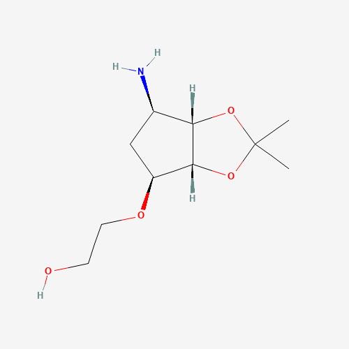 2-(((3aR,4S,6R,6aS)-6-Amino-2,2-dimethyltetrahydro-3aH-cyclopenta[d][1,3]dioxol-4-yl)oxy)ethanol