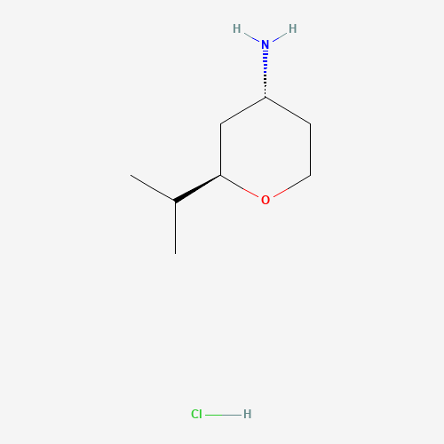 rel-(2R,4R)-2-Isopropyltetrahydro-2H-pyran-4-amine hydrochloride