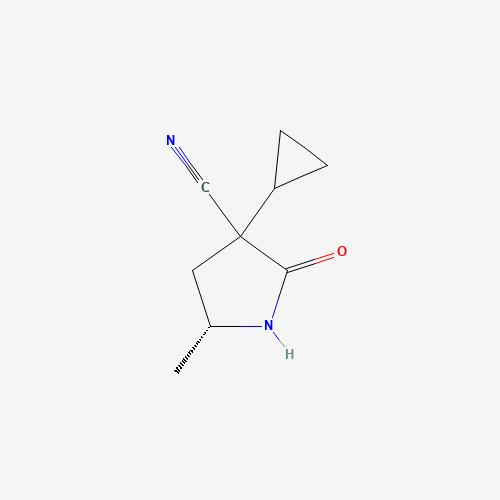 (5R)-3-Cyclopropyl-5-methyl-2-oxopyrrolidine-3-carbonitrile