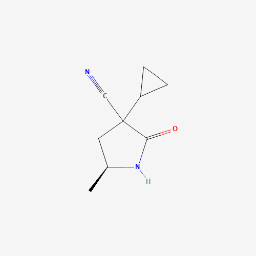 (5S)-3-Cyclopropyl-5-methyl-2-oxopyrrolidine-3-carbonitrile