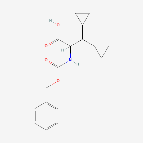 2-(((Benzyloxy)carbonyl)amino)-3,3-dicyclopropylpropanoic acid