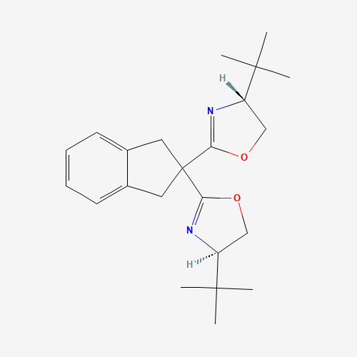 (4R,4'R)-2,2'-(2,3-Dihydro-1H-indene-2,2-diyl)bis(4-(tert-butyl)-4,5-dihydrooxazole)