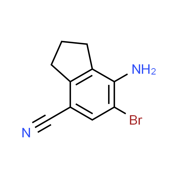 7-Amino-6-bromo-2,3-dihydro-1H-indene-4-carbonitrile