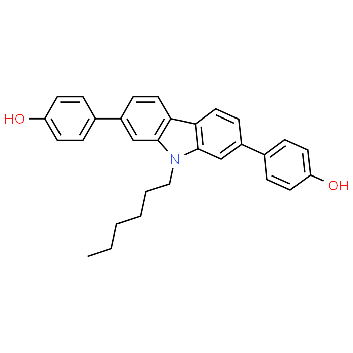 4,4'-(9-Hexyl-9H-carbazole-2,7-diyl)diphenol