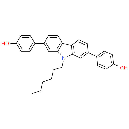 4,4'-(9-Hexyl-9H-carbazole-2,7-diyl)diphenol