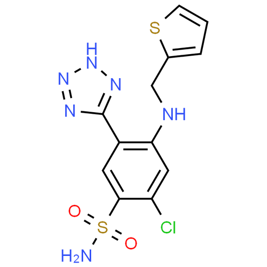 2-Chloro-5-(2H-tetrazol-5-yl)-4-((thiophen-2-ylmethyl)amino)benzenesulfonamide