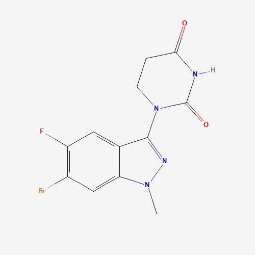 1-(6-Bromo-5-fluoro-1-methyl-1H-indazol-3-yl)dihydropyrimidine-2,4(1H,3H)-dione