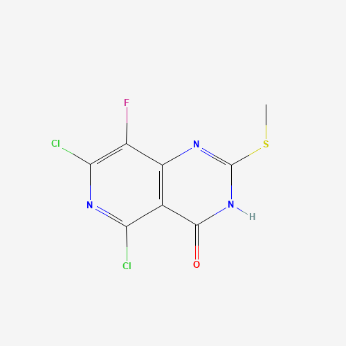 5,7-Dichloro-8-fluoro-2-(methylthio)pyrido[4,3-d]pyrimidin-4(3H)-one
