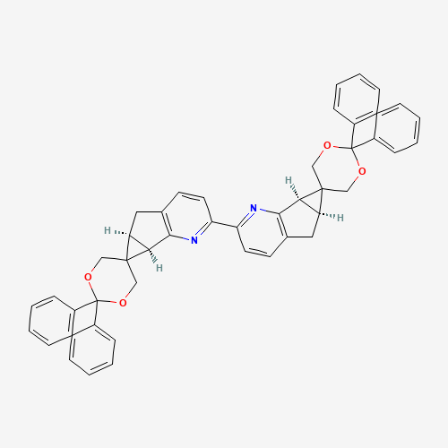 (5aS,5a''S,6aR,6a''R)-2',2',2''',2'''-Tetraphenyl-2,2''-bispiro[cyclopropa[4,5]cyclopenta[1,2-b]pyridine-6,5'-[1,3]dioxane]
