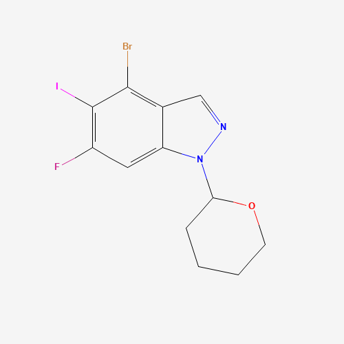4-Bromo-6-fluoro-5-iodo-1-(tetrahydro-2H-pyran-2-yl)-1H-indazole