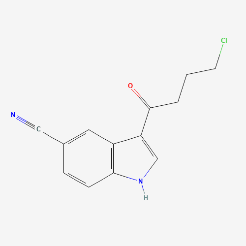 3-(4-Chlorobutanoyl)-1H-indole-5-carbonitrile