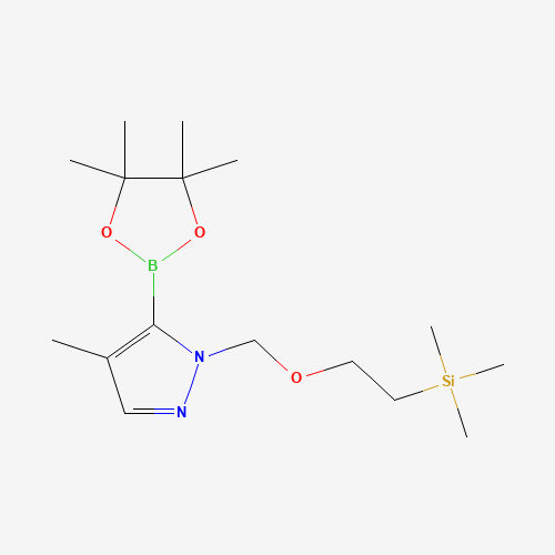 4-Methyl-5-(4,4,5,5-tetramethyl-1,3,2-dioxaborolan-2-yl)-1-((2-(trimethylsilyl)ethoxy)methyl)-1H-pyrazole