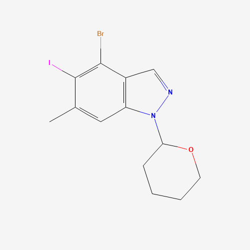 4-Bromo-5-iodo-6-methyl-1-(tetrahydro-2H-pyran-2-yl)-1H-indazole