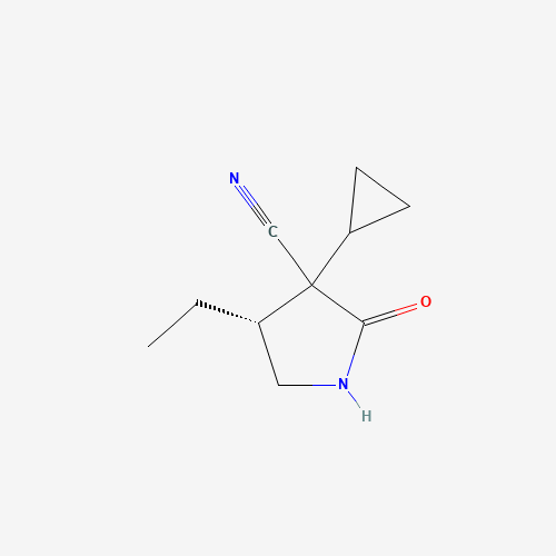 (4R)-3-Cyclopropyl-4-ethyl-2-oxopyrrolidine-3-carbonitrile
