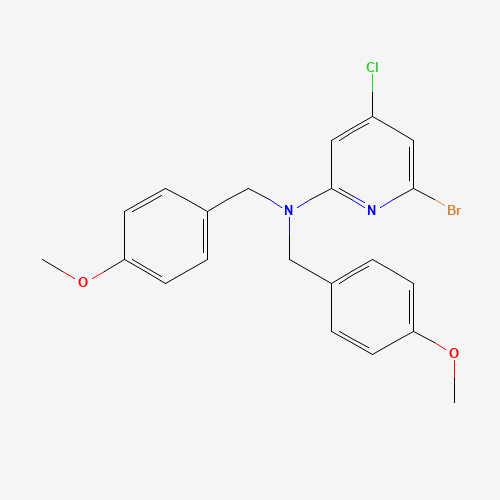 6-Bromo-4-chloro-N,N-bis(4-methoxybenzyl)pyridin-2-amine