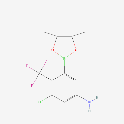 3-Chloro-5-(4,4,5,5-tetramethyl-1,3,2-dioxaborolan-2-yl)-4-(trifluoromethyl)aniline