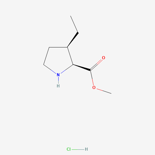 rel-Methyl (2S,3R)-3-ethylpyrrolidine-2-carboxylate hydrochloride