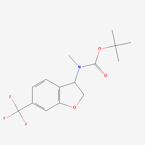 tert-Butyl methyl(6-(trifluoromethyl)-2,3-dihydrobenzofuran-3-yl)carbamate