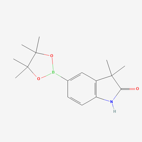 3,3-Dimethyl-5-(4,4,5,5-tetramethyl-1,3,2-dioxaborolan-2-yl)indolin-2-one