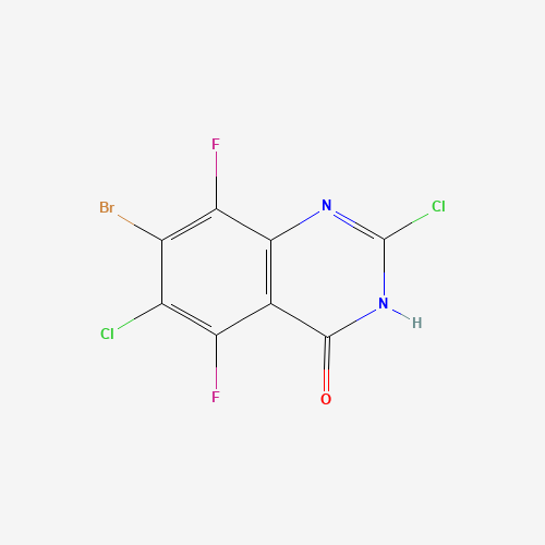 7-Bromo-2,6-dichloro-5,8-difluoroquinazolin-4(3H)-one
