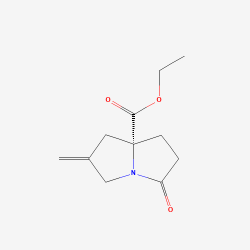 Ethyl (R)-2-methylene-5-oxotetrahydro-1H-pyrrolizine-7a(5H)-carboxylate