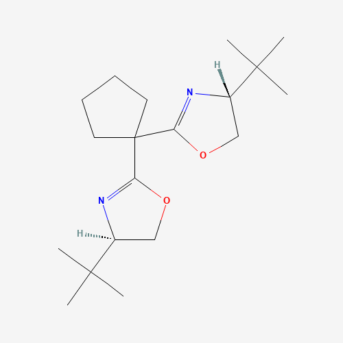 (4R,4'R)-2,2'-(Cyclopentane-1,1-diyl)bis(4-(tert-butyl)-4,5-dihydrooxazole)