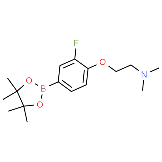 2-(2-Fluoro-4-(4,4,5,5-tetramethyl-1,3,2-dioxaborolan-2-yl)phenoxy)-N,N-dimethylethanamine