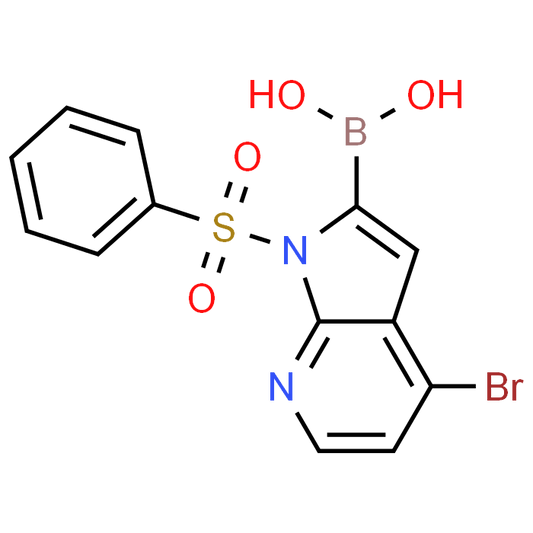 (4-Bromo-1-(phenylsulfonyl)-1H-pyrrolo[2,3-b]pyridin-2-yl)boronic acid