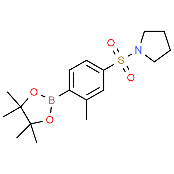 1-((3-Methyl-4-(4,4,5,5-tetramethyl-1,3,2-dioxaborolan-2-yl)phenyl)sulfonyl)pyrrolidine