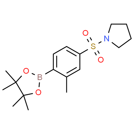 1-((3-Methyl-4-(4,4,5,5-tetramethyl-1,3,2-dioxaborolan-2-yl)phenyl)sulfonyl)pyrrolidine