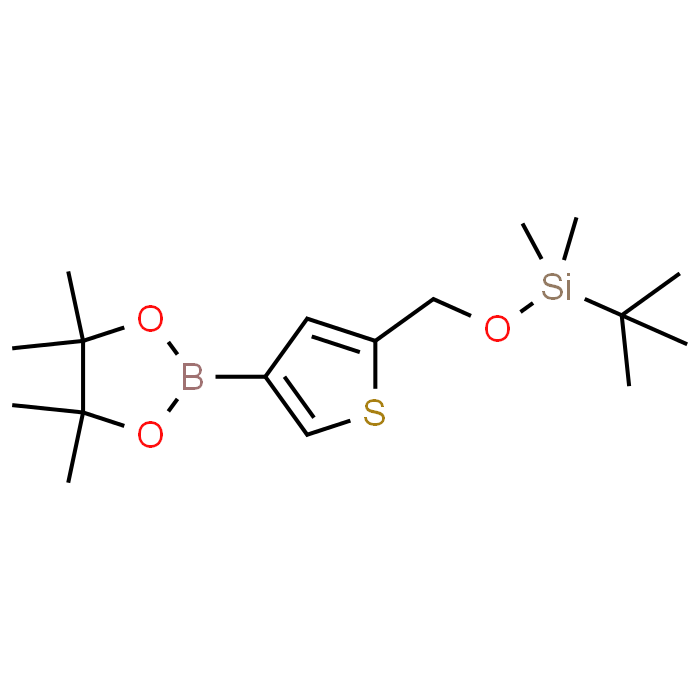 tert-Butyldimethyl((4-(4,4,5,5-tetramethyl-1,3,2-dioxaborolan-2-yl)thiophen-2-yl)methoxy)silane