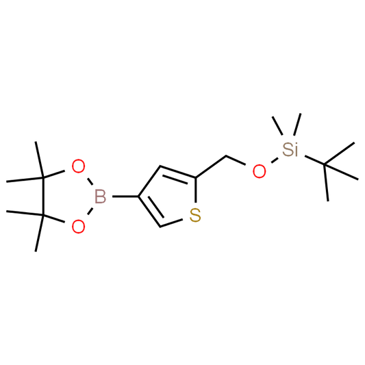 tert-Butyldimethyl((4-(4,4,5,5-tetramethyl-1,3,2-dioxaborolan-2-yl)thiophen-2-yl)methoxy)silane