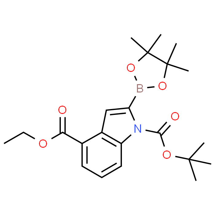 1-(tert-Butyl) 4-ethyl 2-(4,4,5,5-tetramethyl-1,3,2-dioxaborolan-2-yl)-1H-indole-1,4-dicarboxylate