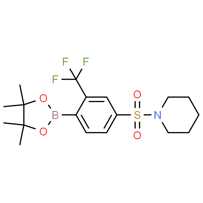 1-((4-(4,4,5,5-Tetramethyl-1,3,2-dioxaborolan-2-yl)-3-(trifluoromethyl)phenyl)sulfonyl)piperidine