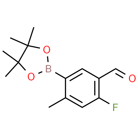 2-Fluoro-4-methyl-5-(4,4,5,5-tetramethyl-1,3,2-dioxaborolan-2-yl)benzaldehyde