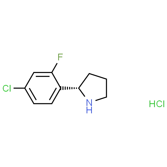 (S)-2-(4-Chloro-2-fluorophenyl)pyrrolidine hydrochloride