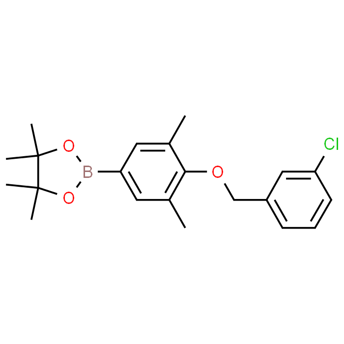 2-(4-((3-Chlorobenzyl)oxy)-3,5-dimethylphenyl)-4,4,5,5-tetramethyl-1,3,2-dioxaborolane