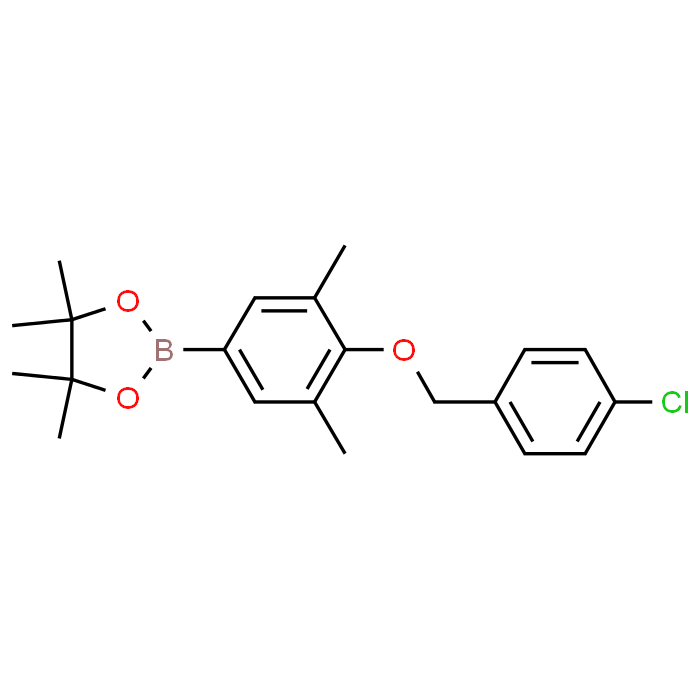 2-(4-((4-Chlorobenzyl)oxy)-3,5-dimethylphenyl)-4,4,5,5-tetramethyl-1,3,2-dioxaborolane