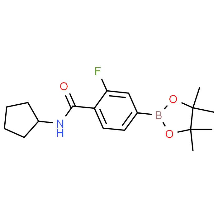 N-Cyclopentyl-2-fluoro-4-(4,4,5,5-tetramethyl-1,3,2-dioxaborolan-2-yl)benzamide