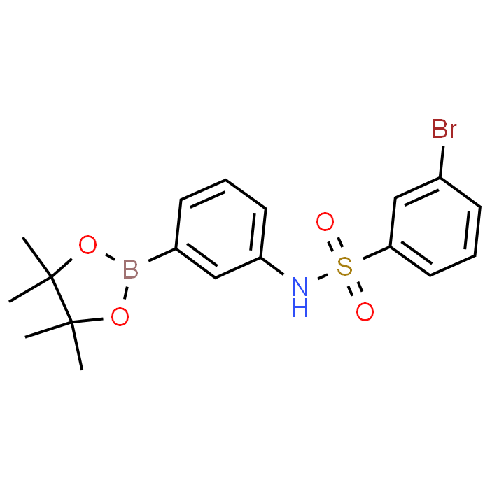 3-Bromo-N-(3-(4,4,5,5-tetramethyl-1,3,2-dioxaborolan-2-yl)phenyl)benzenesulfonamide